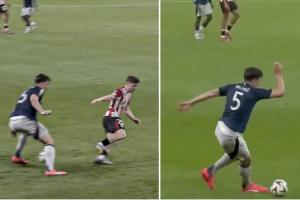 难以招架！194马奎尔扣晕177的毕尔巴鄂中场，精准送传中